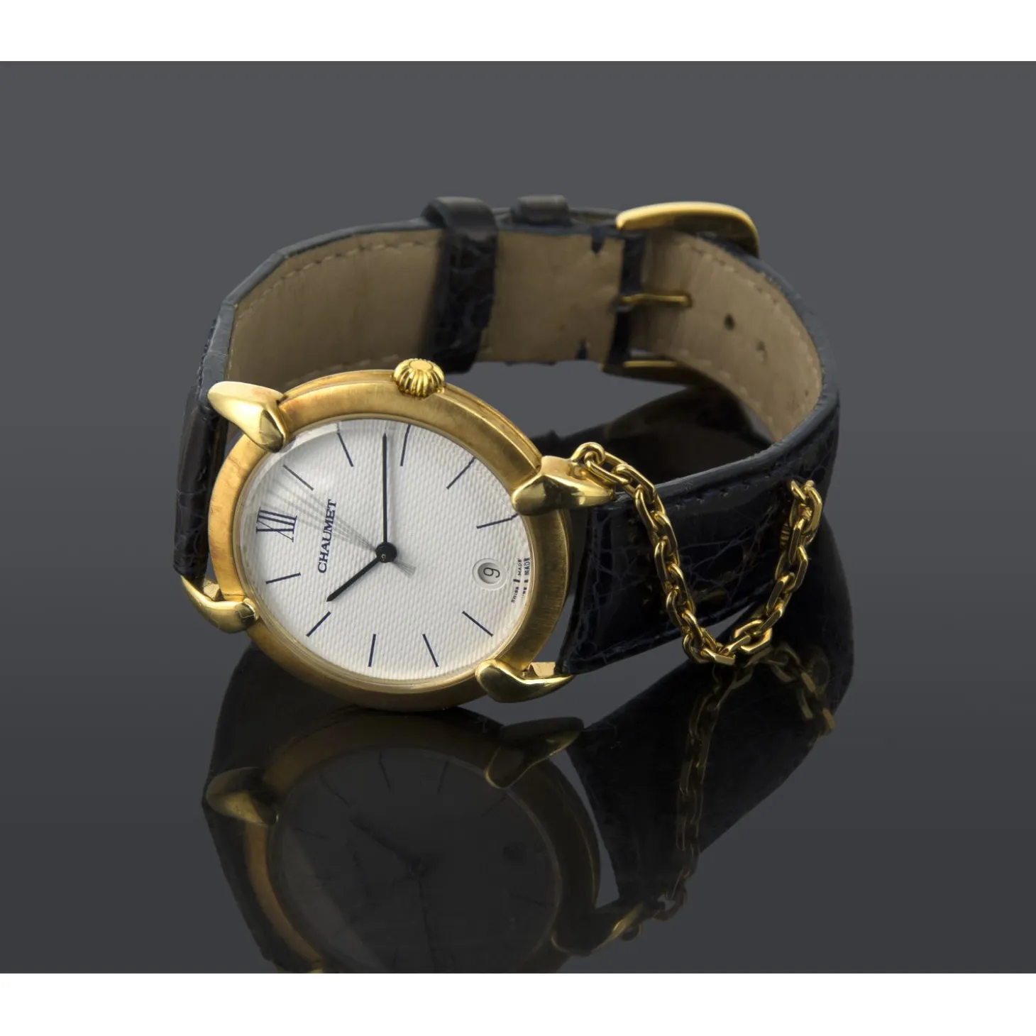 CHAUMET Oro amarillo cuarzo caballero.