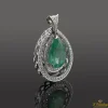 COLGANTES Colgante esmeralda y diamantes