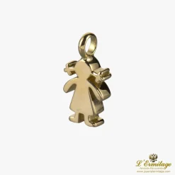 COLGANTES Colgante oro amarillo mini niña sweet dolls