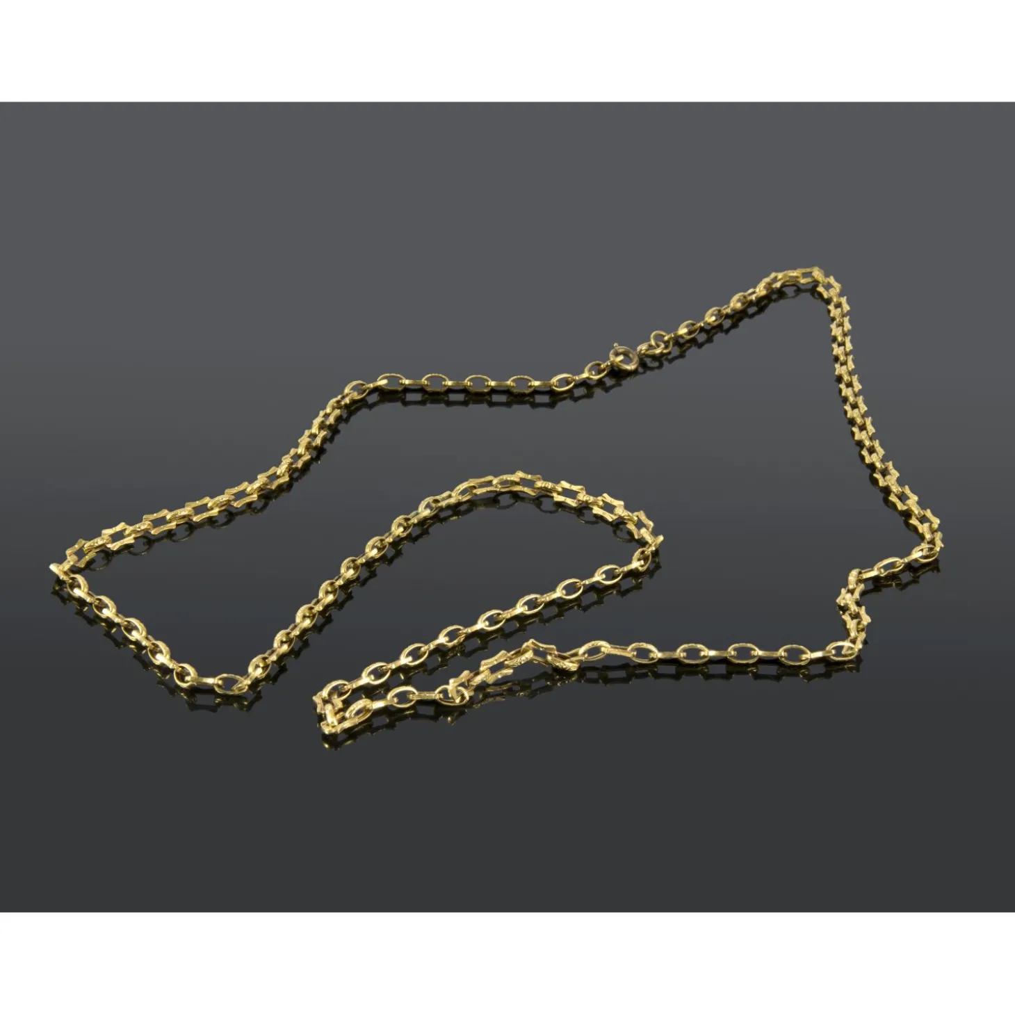 COLLARES Cadena larga oro amarillo. 60Cm.