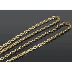 COLLARES Cadena larga oro amarillo. 60Cm.
