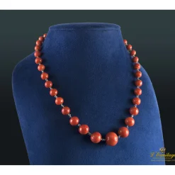 COLLARES Collar bolas de coral