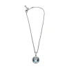 COLLARES Collar bulgari en oro blanco con un topacio y brillantes.