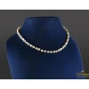COLLARES Collar de perlas y oro amarillo.