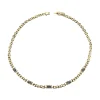 COLLARES Collar en oro amarillo y zafiros.