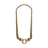 COLLARES Collar en oro amarillo y oro blanco con motivos en panteras.