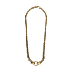 COLLARES Collar en oro amarillo y oro blanco con motivos en panteras.