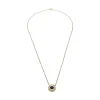COLLARES Collar en oro amarillo con zafiros y brillantes.