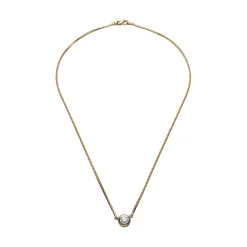 COLLARES Collar en oro amarillo con brillante 0,45ct.