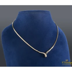 COLLARES Collar en oro amarillo con brillantes