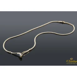 COLLARES Collar en oro amarillo con brillantes