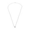 COLLARES Collar en oro blanco con un brillante.