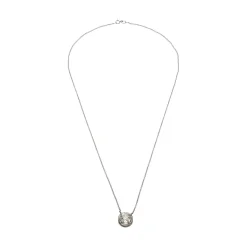 COLLARES Collar en oro blanco con brillante 1,81ct.