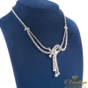 COLLARES Collar en oro blanco con brillantes peso total 17,70 ct.