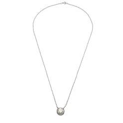 COLLARES Collar en oro blanco con brillante 2,16ct.