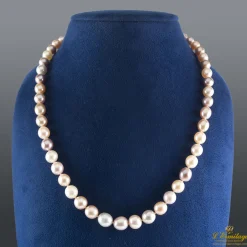 COLLARES Collar perlas cultivadas broche oro amarillo