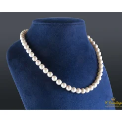 COLLARES Collar perlas cultivadas broche oro amarillo