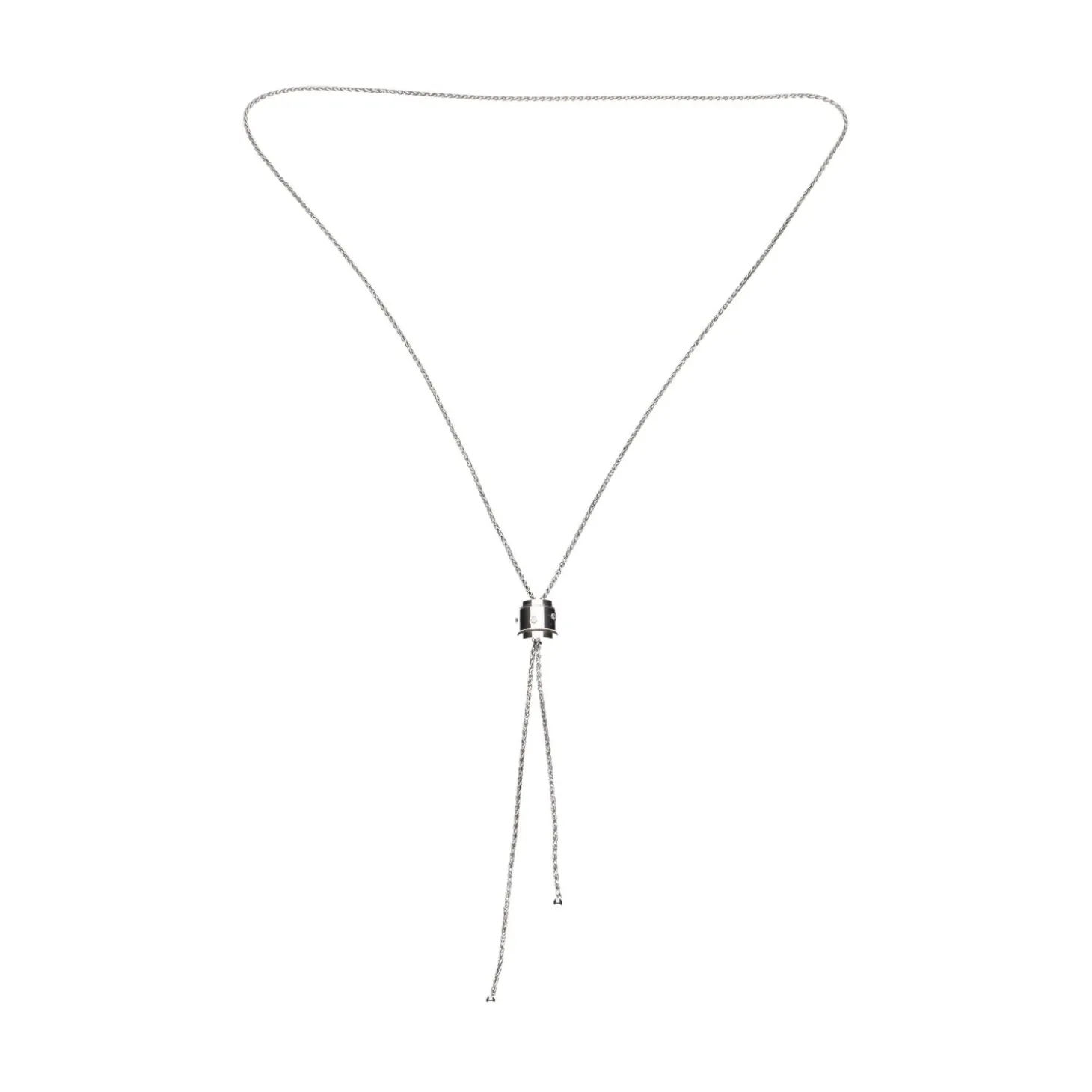 COLLARES Collar possesion de piaget en oro blanco con brillantes.