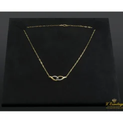 COLLARES Collar realizado en oro amarillo y oro blanco y colgante con brillantes