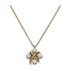 COLLARES Collar tiffany & co en oro amarillo y platino con diamantes naturales. Talla 40cm.