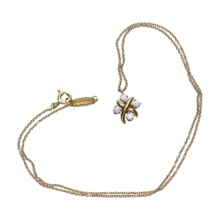 COLLARES Collar tiffany & co en oro amarillo y platino con diamantes naturales. Talla 40cm.