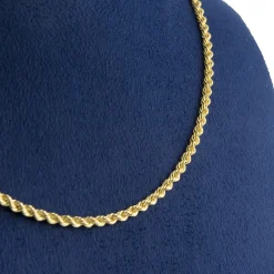 COLLARES Cordón oro amarillo. 45 Cm largo.