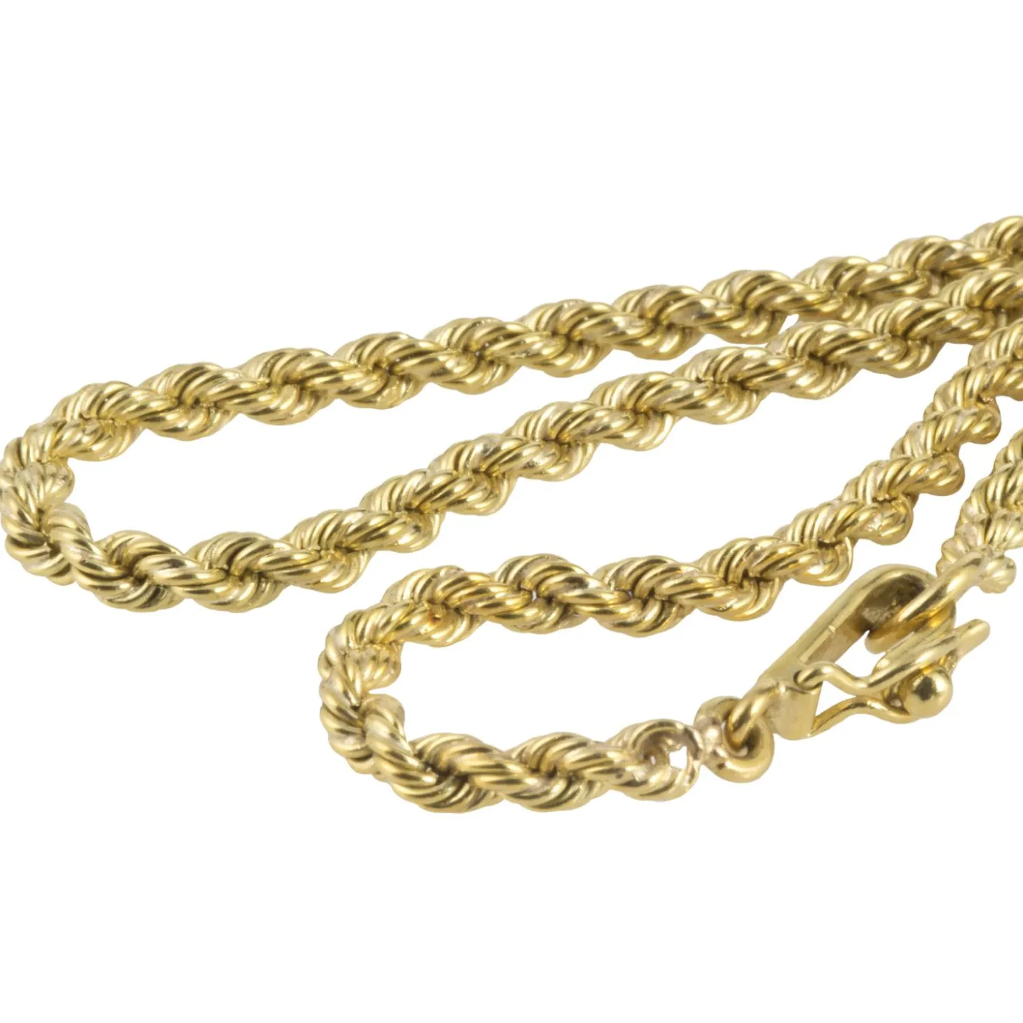 COLLARES Cordón oro amarillo. 45 Cm largo.
