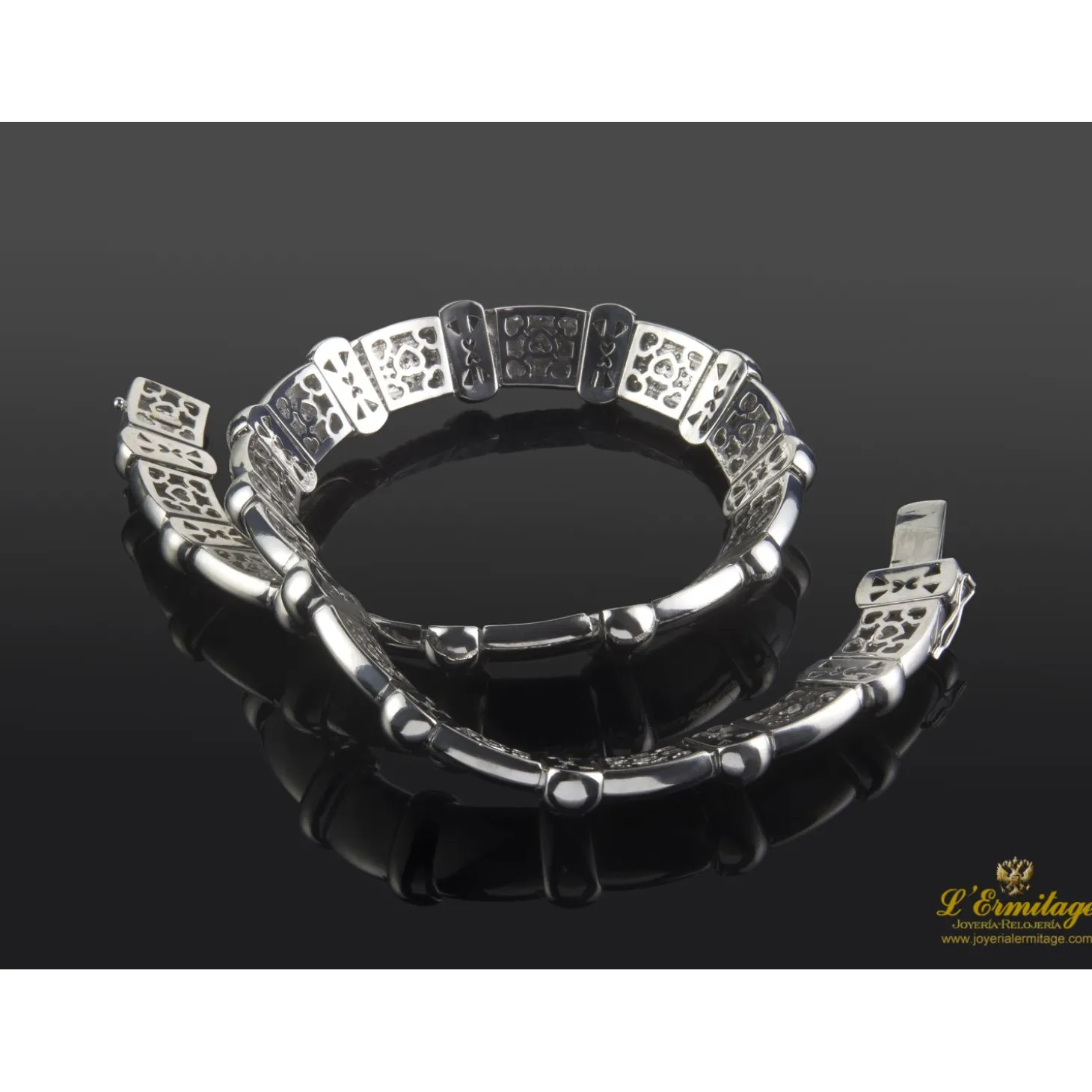 COLLARES Gargantilla articulada oro blanco y diamantes
