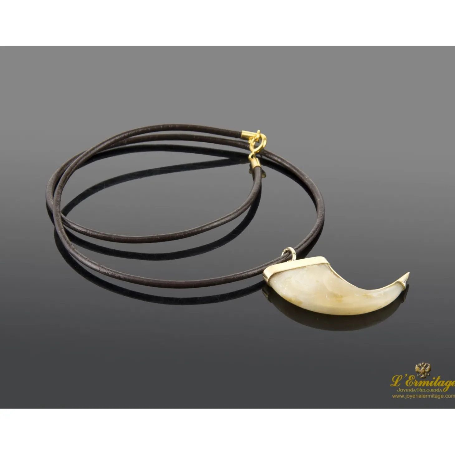 COLLARES Gargantilla garra felino oro amarillo