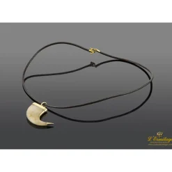 COLLARES Gargantilla garra felino oro amarillo
