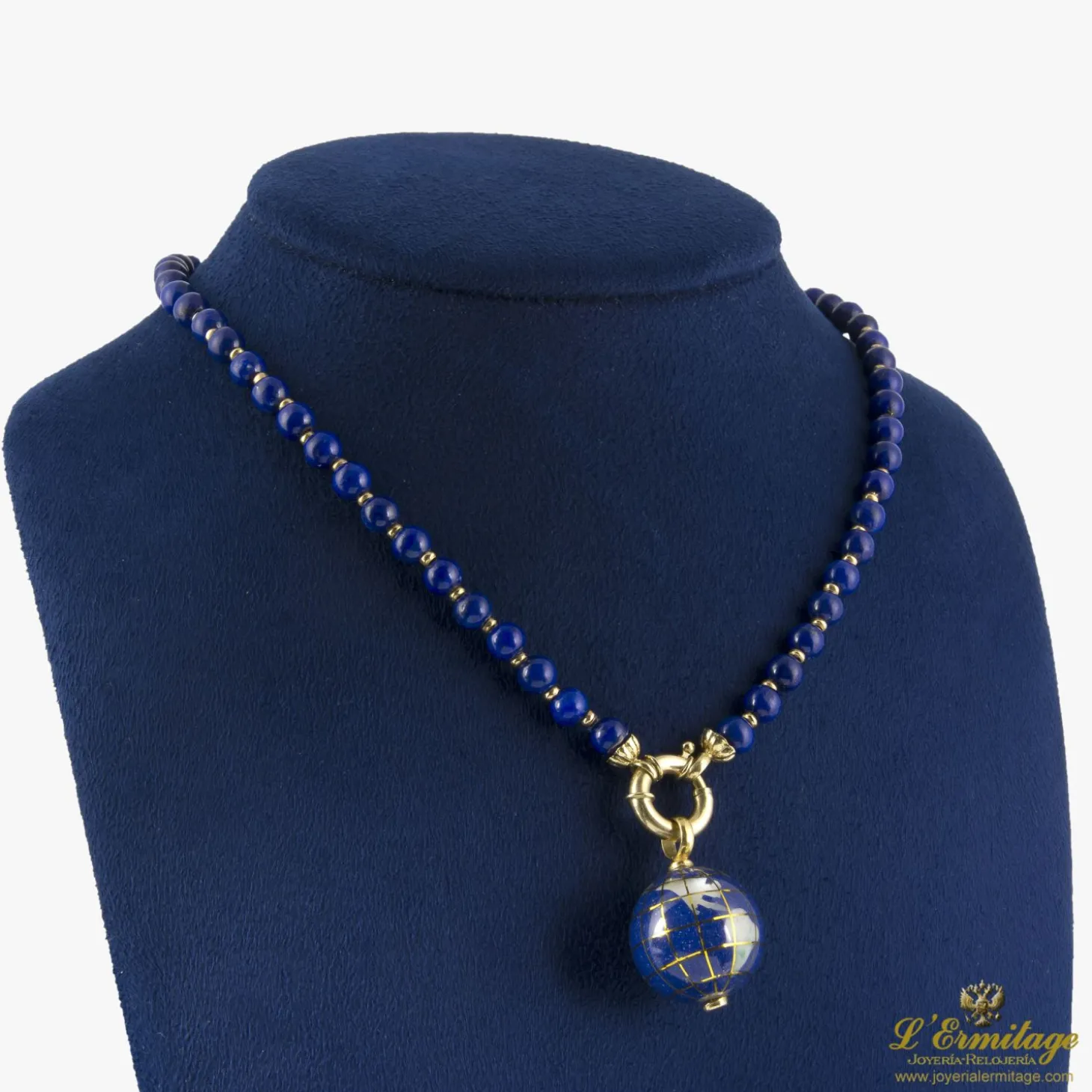COLLARES Gargantilla lapislázuli 40cm.
