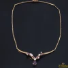 COLLARES Gargantilla oro amarillo rubíes y diamantes antiguos