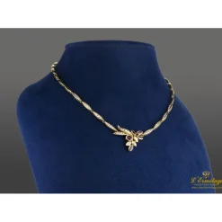 COLLARES Gargantilla oro amarillo diamantes y rubíes