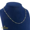 COLLARES Gargantilla oro amarillo y zafiros. 45Cm largo.