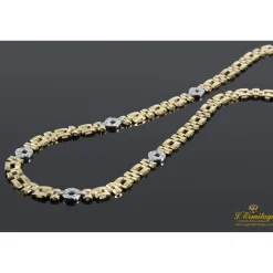 COLLARES Gargantilla oro amarillo oro blanco y diamantes