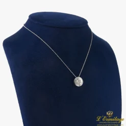 COLLARES Gargantilla oro blanco y diamantes baguettes