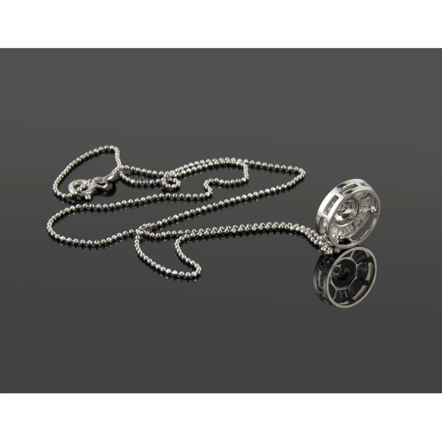 COLLARES Gargantilla oro blanco y diamantes baguettes
