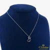 COLLARES Gargantilla oro blanco corazones