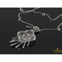 COLLARES Gargantilla oro blanco diamantes