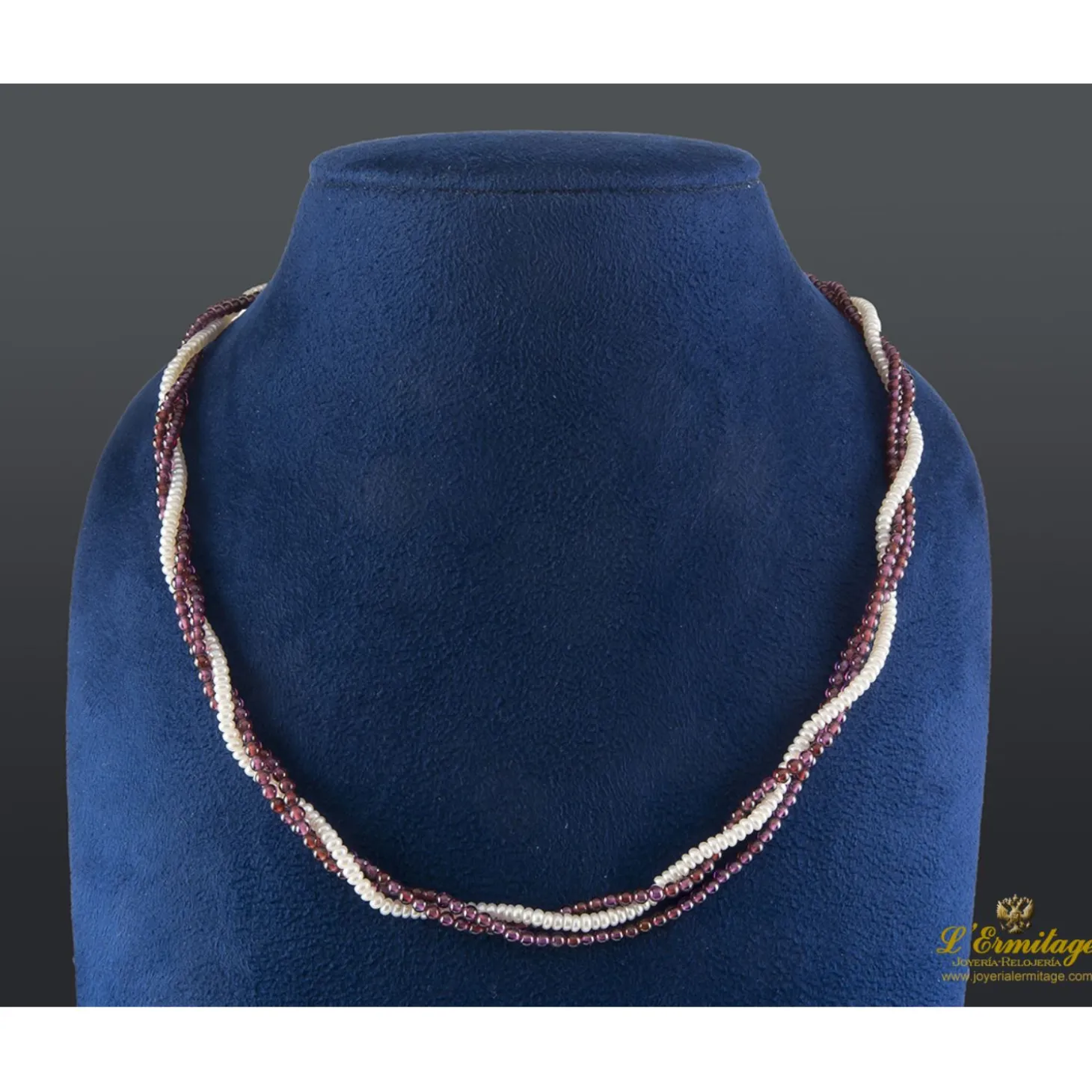 COLLARES Gargantilla perlas y coral