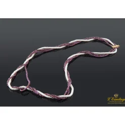 COLLARES Gargantilla perlas y coral