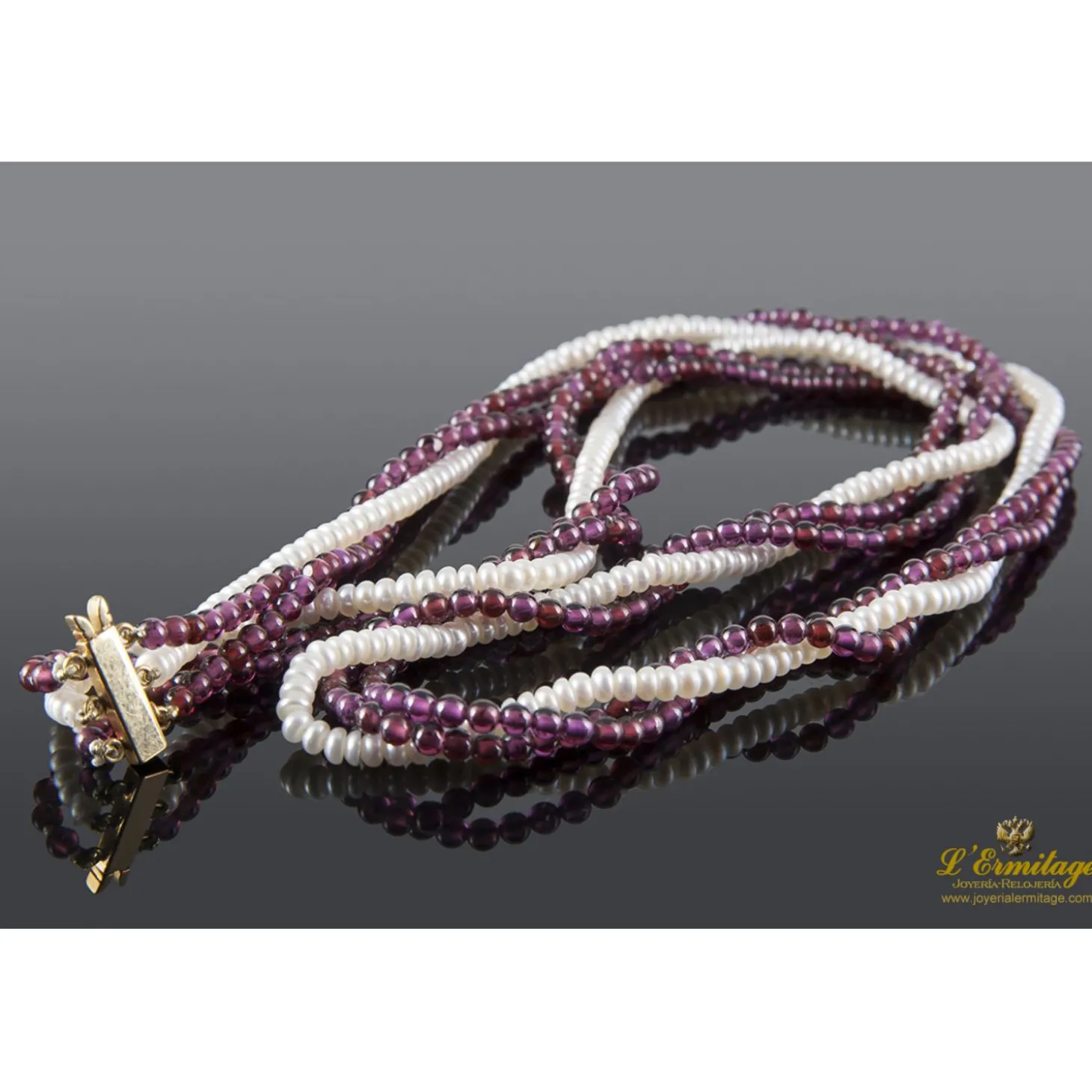 COLLARES Gargantilla perlas y coral