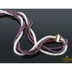 COLLARES Gargantilla perlas y coral