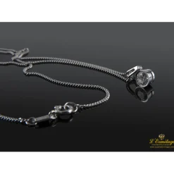 COLLARES Gargantilla solitario oro blanco