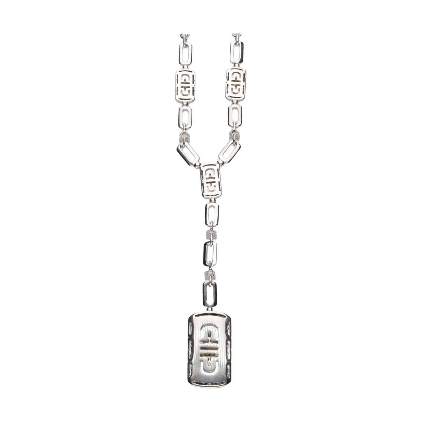 CONJUNTOS DE JOYAS Conjunto bulgari de la colección paréntesi revolution en oro blanco y brillantes.