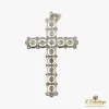 CRUCES Cruz antigua oro blanco y diamantes talla antigua