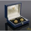 GEMELOS Gemelos antiguos oro amarillo ovales diamantes talla antigua