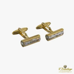 GEMELOS Gemelos firmados por dupont en oro amarillo.