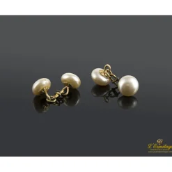 GEMELOS Gemelos oro amarillo y perlas