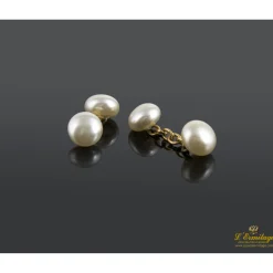 GEMELOS Gemelos oro amarillo y perlas